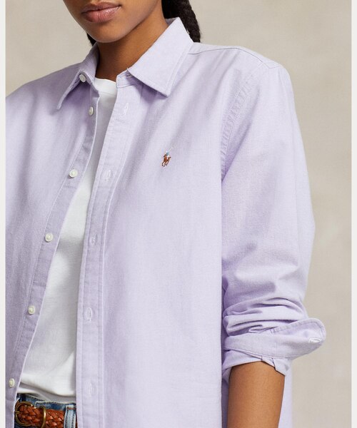 Polo by Ralph Lauren コットンオックスフォード シャツ オーバーサイズ フィット コットン オックスフォード シャツ