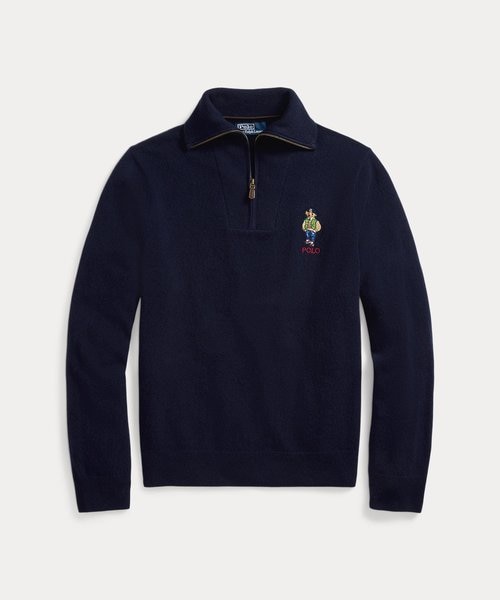 Polo ベア ウール クォータージップ セーター｜ポロ ラルフ ローレンの
