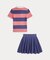 (ガールズ 7才～16才)ケーブル コットン Polo セーター & スカート セット
