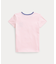 (ガールズ 7才～16才)ストライプド ロゴ コットン ジャージー Tシャツ