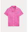 ケーブル コットン ショートスリーブ Polo カーディガン