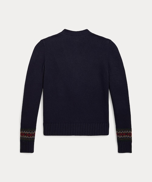 ガールズ 7才～16才)フェア アイル コットンブレンド Vネック