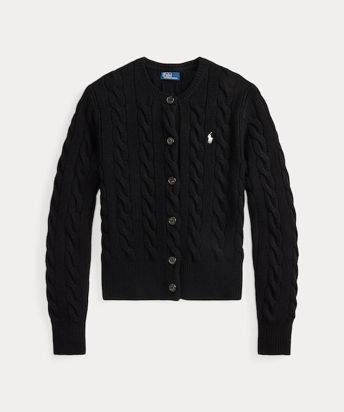 POLO RALPH LAUREN - 未使用級✨カシミヤ　ラルフローレン　ケーブル　ニット　セーター　カーディガン ケーブルニット ウールカシミヤ カーディガン｜ポロ ラルフ