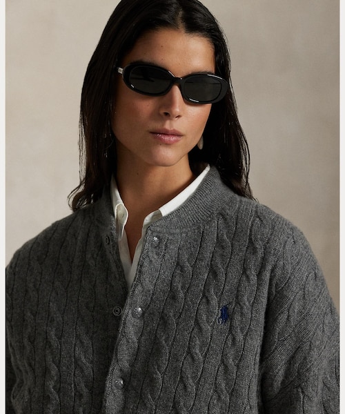 ラルフローレン カシミヤ ウール ジャケット Ralph Lauren - 90s LAUREN ラルフローレン ウール テーラード
