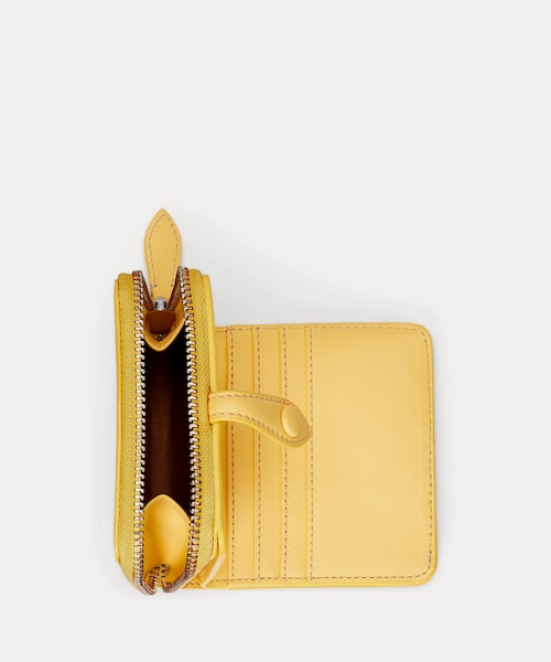 Polo ベア レザー コンパクト ウォレット｜ポロ ラルフ ローレン