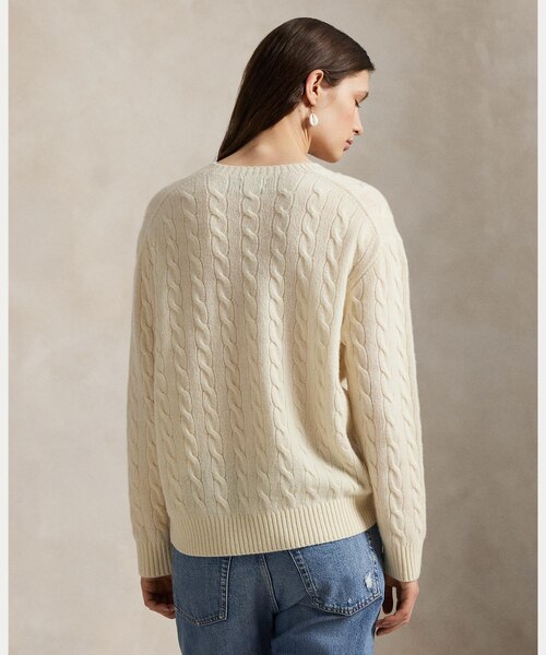 ラルフローレン ピーコート 3f(164～168) アイボリー カシミヤ 大草直子さんコラボ】＜Rain Wool＞ピーコート
