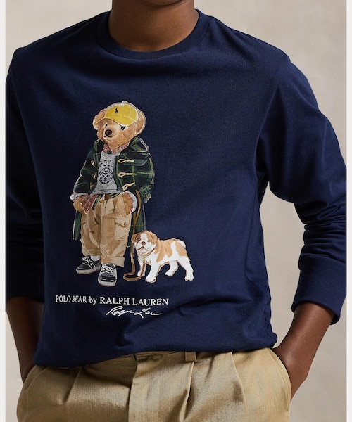 ボーイズ 8才～20才)Polo ベア コットン ロングスリーブ Tシャツ｜ポロ