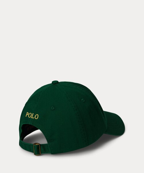ポロラルフローレン　キャップ POLO コットンチノ　緑　ポニー コットン チノ ボール キャップ （キャップ）｜POLO RALPH
