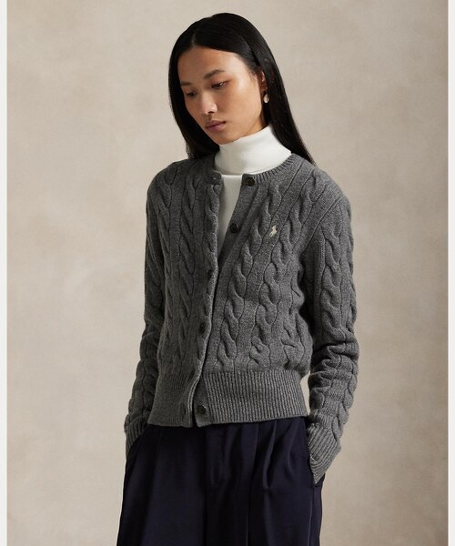 ポロ ラルフローレン ウール カシミア 混ぜ ニット カーディガン ポロ ラルフローレン ウール カシミア 混ぜ ニット カーディガン