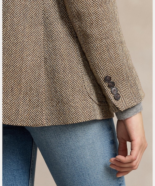 ヘリンボーン リネンブレンド ブレザー｜ポロ ラルフ ローレンの通販