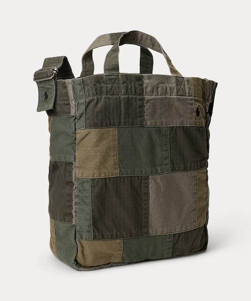 未使用品　ポロ ラルフローレンパッチワーク タイガー キャンバス トートバッグ パッチワーク キャンバス ショッパー トート｜ポロ ラルフ ローレンの