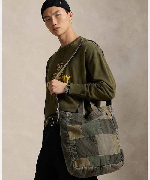 未使用品　ポロ ラルフローレンパッチワーク タイガー キャンバス トートバッグ POLO RALPH LAUREN（ポロ ラルフ ローレン）の「タイガーパッチ カモ