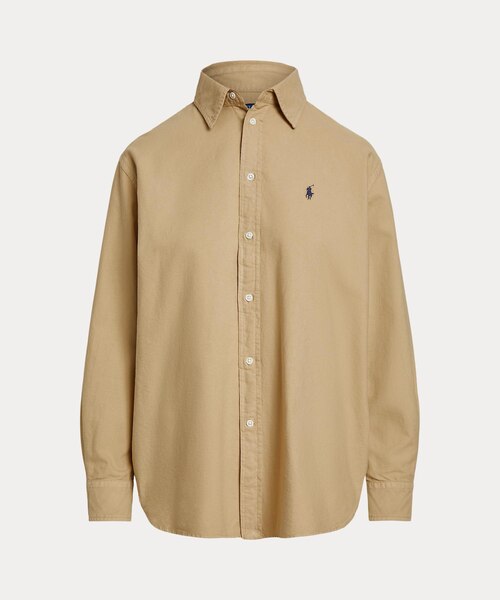 オーバーサイズ フィット コットン オックスフォード シャツ