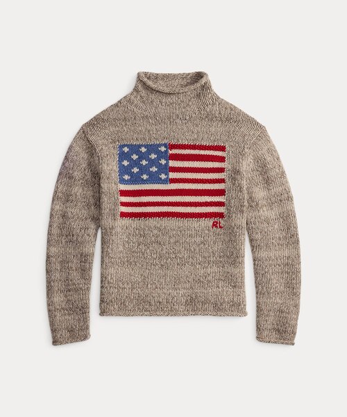 フラッグ ウールブレンド タートルネック セーター｜ポロ ラルフ  