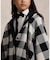 (ガールズ 7才～16才)チェック ウール フーデッド ポンチョ