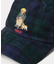 (ボーイズ 8才～20才)チェック Polo ベア コーデュロイ ボール キャップ