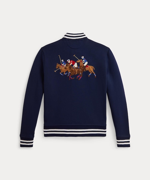 ボーイズ 8才～20才)トリプルポニー フリース ベースボール ジャケット