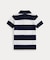 (ベビー)ストライプド コットン メッシュ ポロシャツ