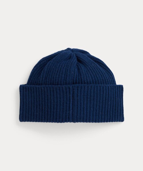 【新作】POLO RALPH LAUREN ロゴパッチ ウォッチ キャップ ロゴパッチ ウールブレンド ウォッチ キャップ｜ポロ ラルフ ローレン