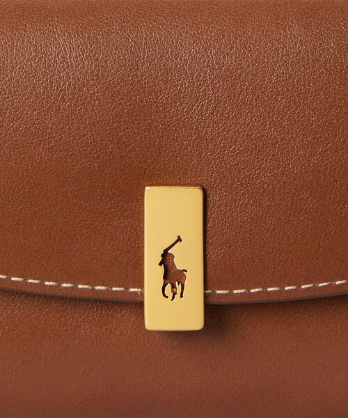 Polo ID レザー コンパクト ウォレット｜ポロ ラルフ ローレンの通販