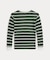 (ボーイズ 8才～20才)ストライプド ワッフル コットン ロングスリーブ Tシャツ