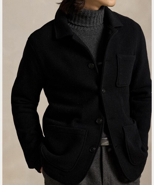 ウールブレンド ユーティリティ シャツ ジャケット｜ポロ ラルフ