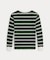 (ボーイズ 2才～7才)ストライプド ワッフル コットン ロングスリーブ Tシャツ