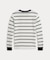 (ボーイズ 2才～7才)ストライプド ワッフル コットン ロングスリーブ Tシャツ