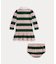 (ベビー)ストライプド コットン ラグビー ドレス & ブルマー