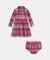 (ベビー)チェック コットン ツイル シャツドレス & ブルマー