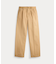 プリーテッド コットンブレンド リラックス パンツ