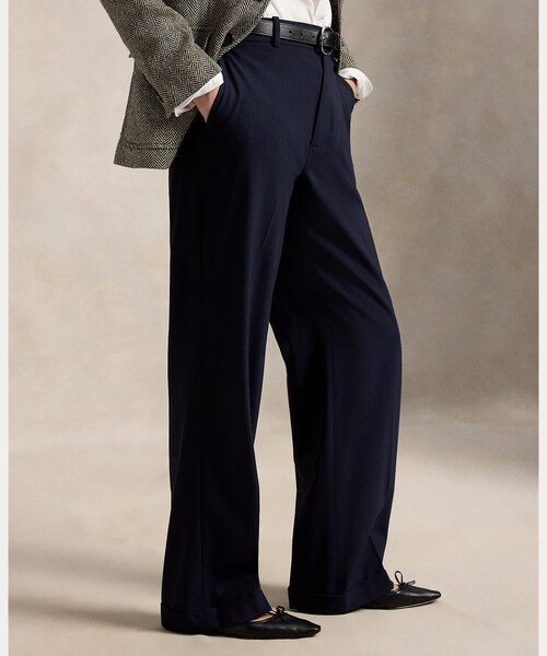 ストレッチウール リラックス ストレート パンツ｜ポロ ラルフ