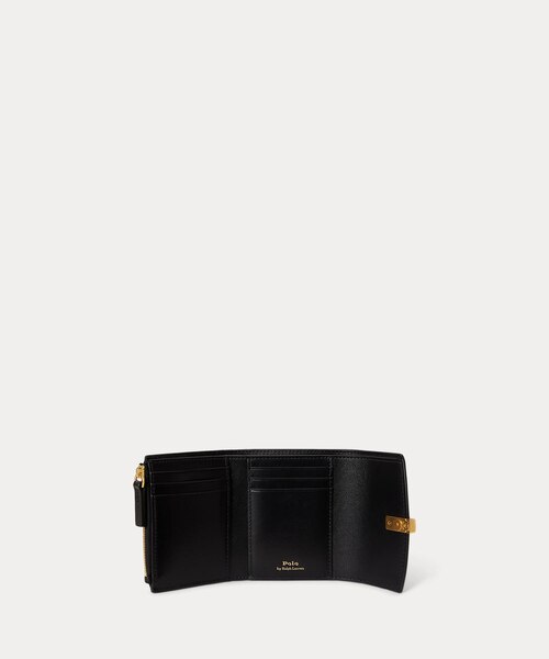 Polo ID レザー コンパクト ウォレット｜ポロ ラルフ ローレンの通販