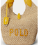 Polo Play ラフィアレザー ロゴ トート