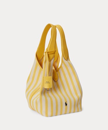 Polo Play ストライプド キャンバス トート｜ポロ ラルフ ローレンの 