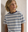 (ボーイズ 8才～20才)ストライプド コットン ジャージー Tシャツ