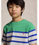 (ボーイズ 8才～20才)ストライプド コットン ジャージー Tシャツ
