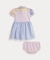 (ベビー)ストライプド コットン ファン シャツドレス & ブルマー
