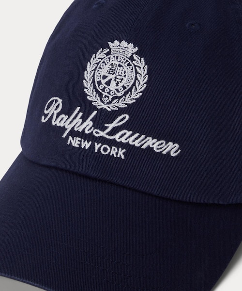 クレストエンブロイダリー ツイル ボール キャップ｜ポロ ラルフ