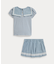 (ベビー)ジャージー セーラー トップス & シャンブレー スカート