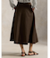 パネルド ヘンプ Aライン スカート
