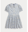 (ガールズ 7才～16才)ブルーベリープリント コットン シャツドレス