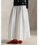 コントラストウエストバンド Aライン スカート