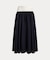 コントラストウエストバンド Aライン スカート