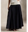 コントラストウエストバンド Aライン スカート