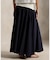コントラストウエストバンド Aライン スカート