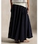 コントラストウエストバンド Aライン スカート