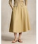 パネルド ヘンプブレンド Aライン スカート