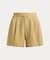 プリーテッド デラヴェ リネン ショートパンツ