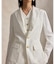シングルブレステッド リネン ブレザー